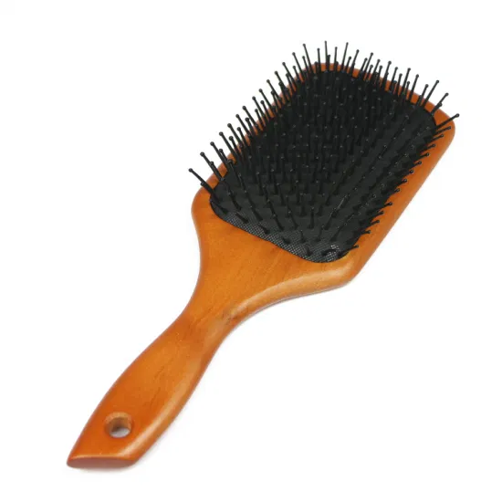 Professional Salon Wooden Round Small Size Rolling with Boar Bristle Straightener Hair Brush