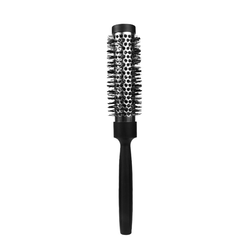 Plastic Professional Round Salon Hair Styling Tools Ceramic Barrel Boar Nylon Bristle Hair Brush