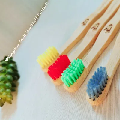 OEM Customized Eco Friendly Children Kids Bamboo Toothbrush with Soft Bristles